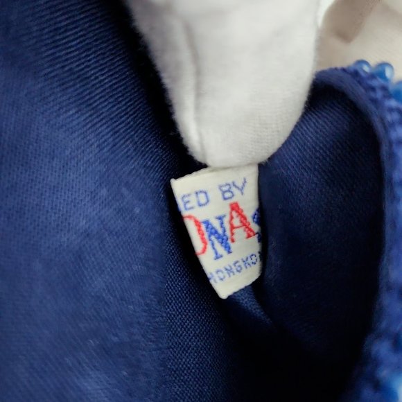 Vintage Beaded Clutch Bag, Designed by Mr. Jonas, Blue & White, Hong Kong - Picture 7 of 10